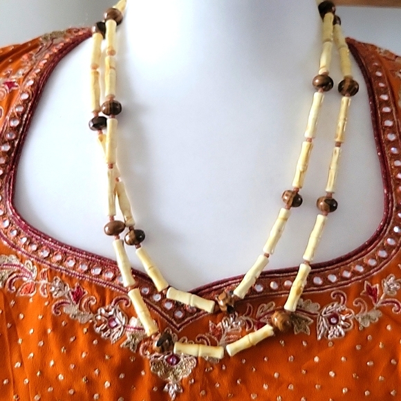 Boho Nature Inspired Handcrafted Necklace - Picture 1 of 2
